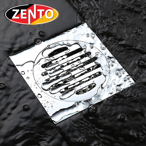 Phễu thoát sàn chống mùi hôi inox Zento TS107 (100x100)